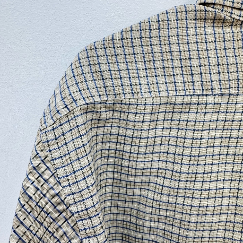 Vintage L.L. Bean 60% Cotton Made In The USA Mens single needle tailoring shirt - Picture 3 of 5